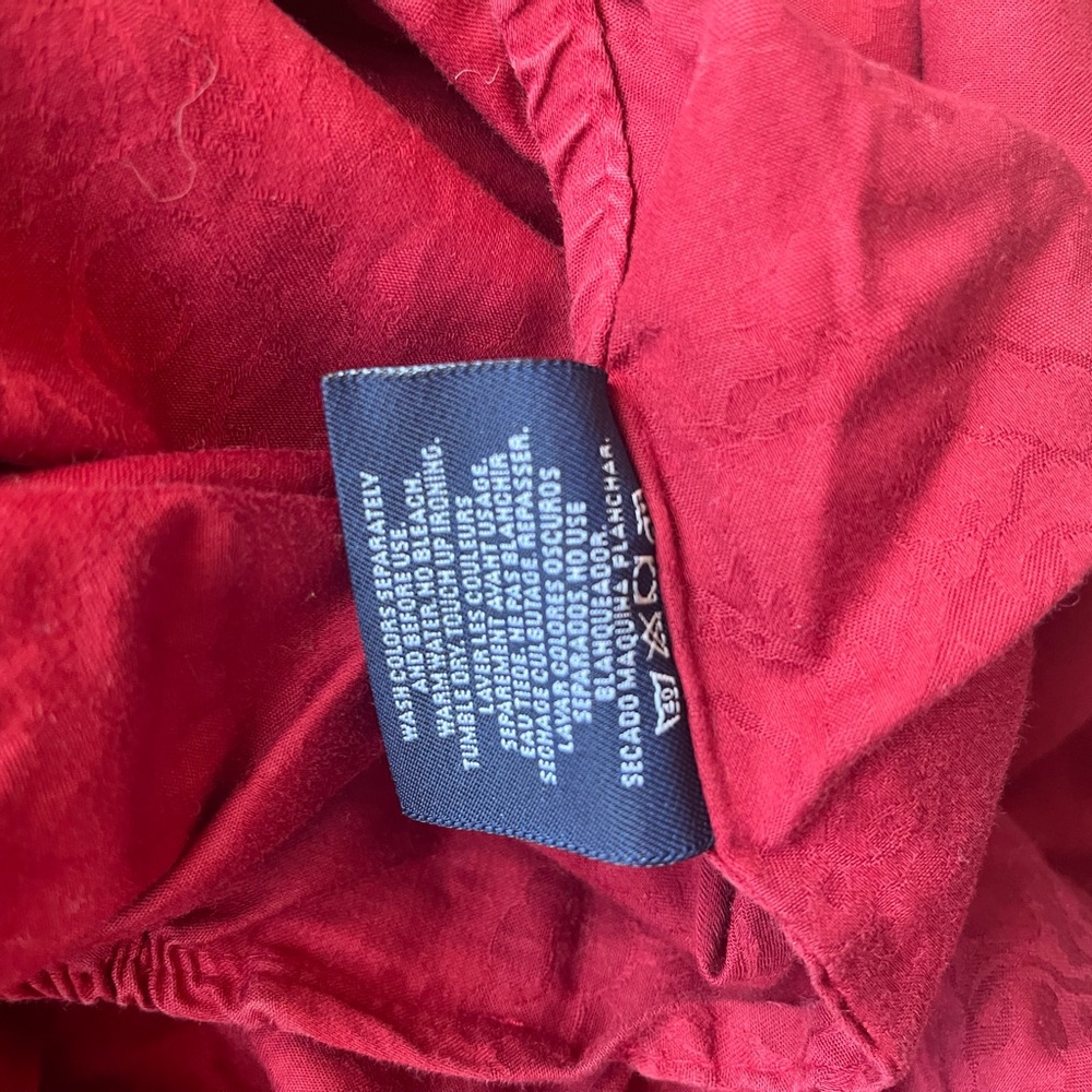 Ralph Lauren Dignitary Red Chinoiserie Queen Sheet Set - Picture 4 of 5